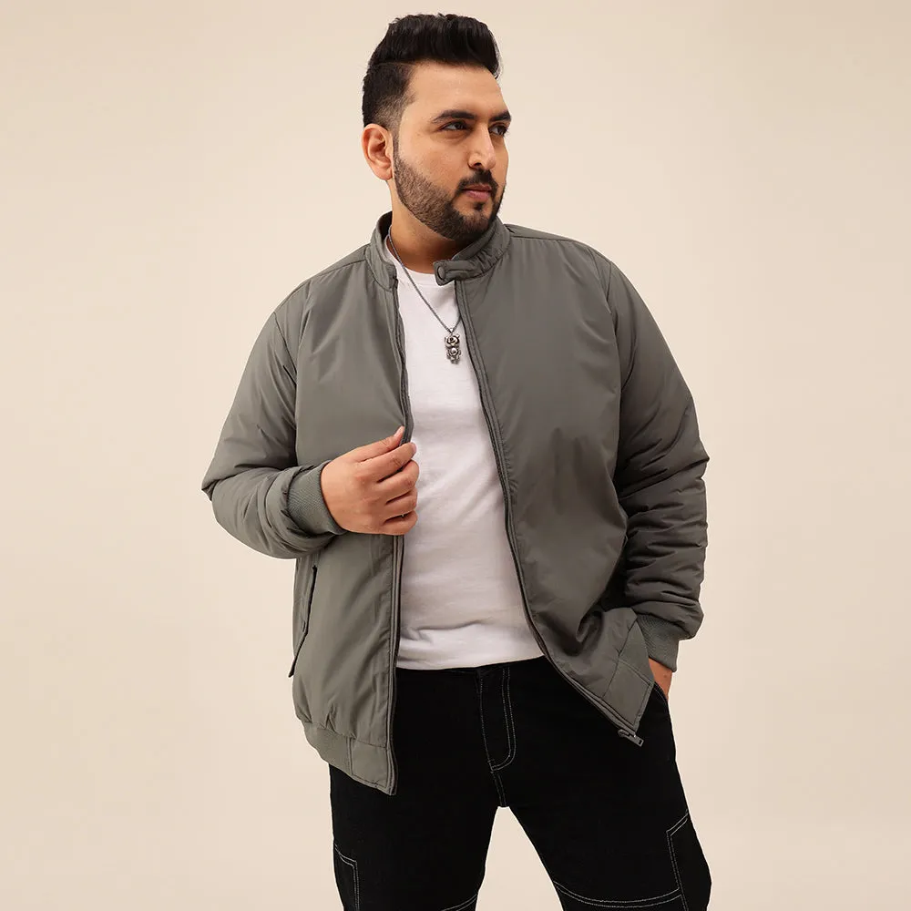 Heavy Duty Grey Bomber Jacket