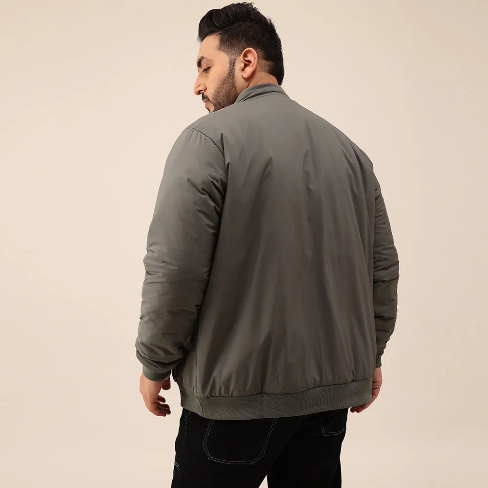 Heavy Duty Grey Bomber Jacket