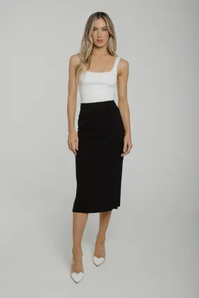 Holly Slip Skirt In Black