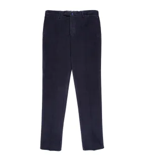 Incotex Regular Cotton Needlecord Trousers: Navy