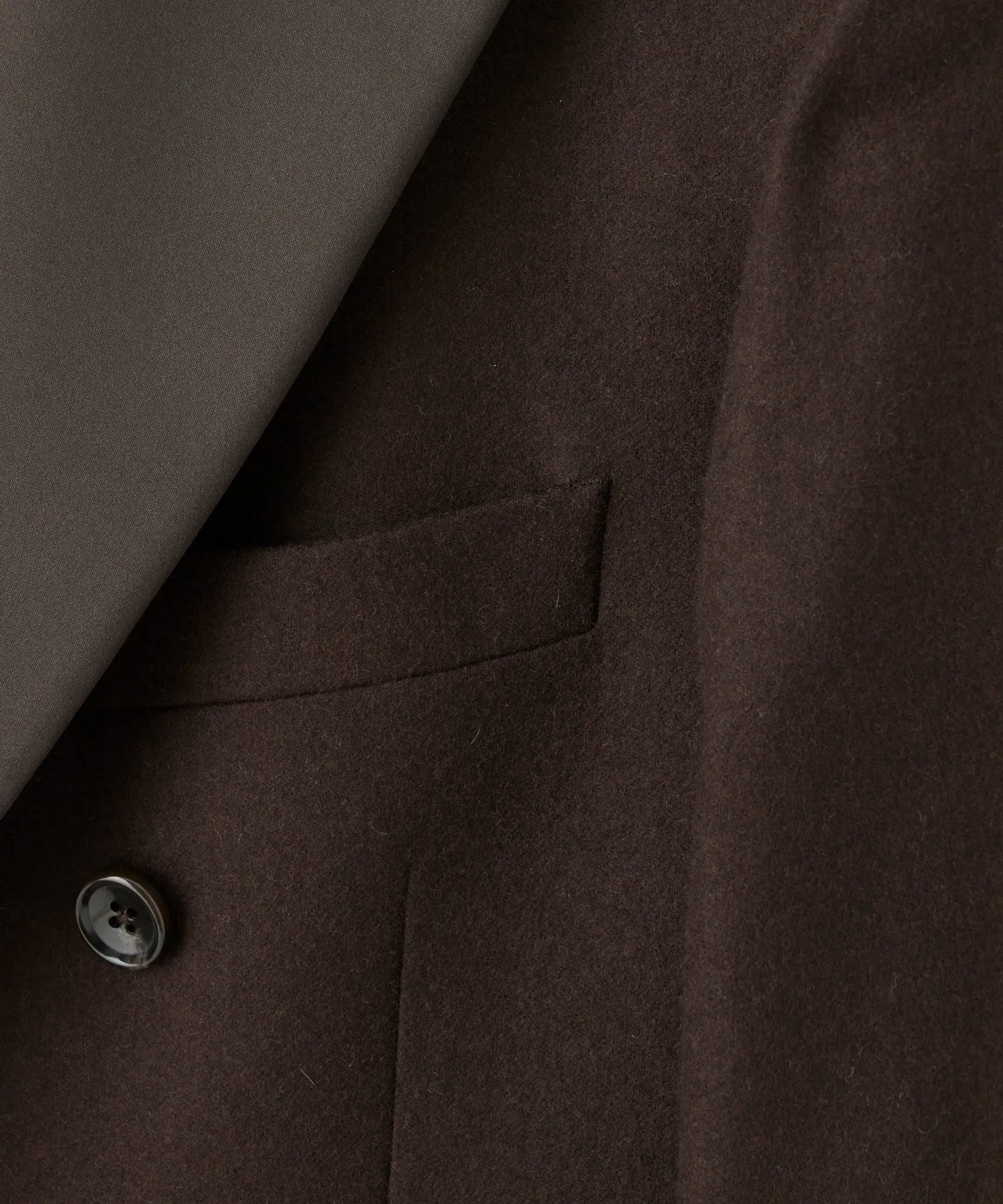 Italian Wool Tuxedo in Chocolate