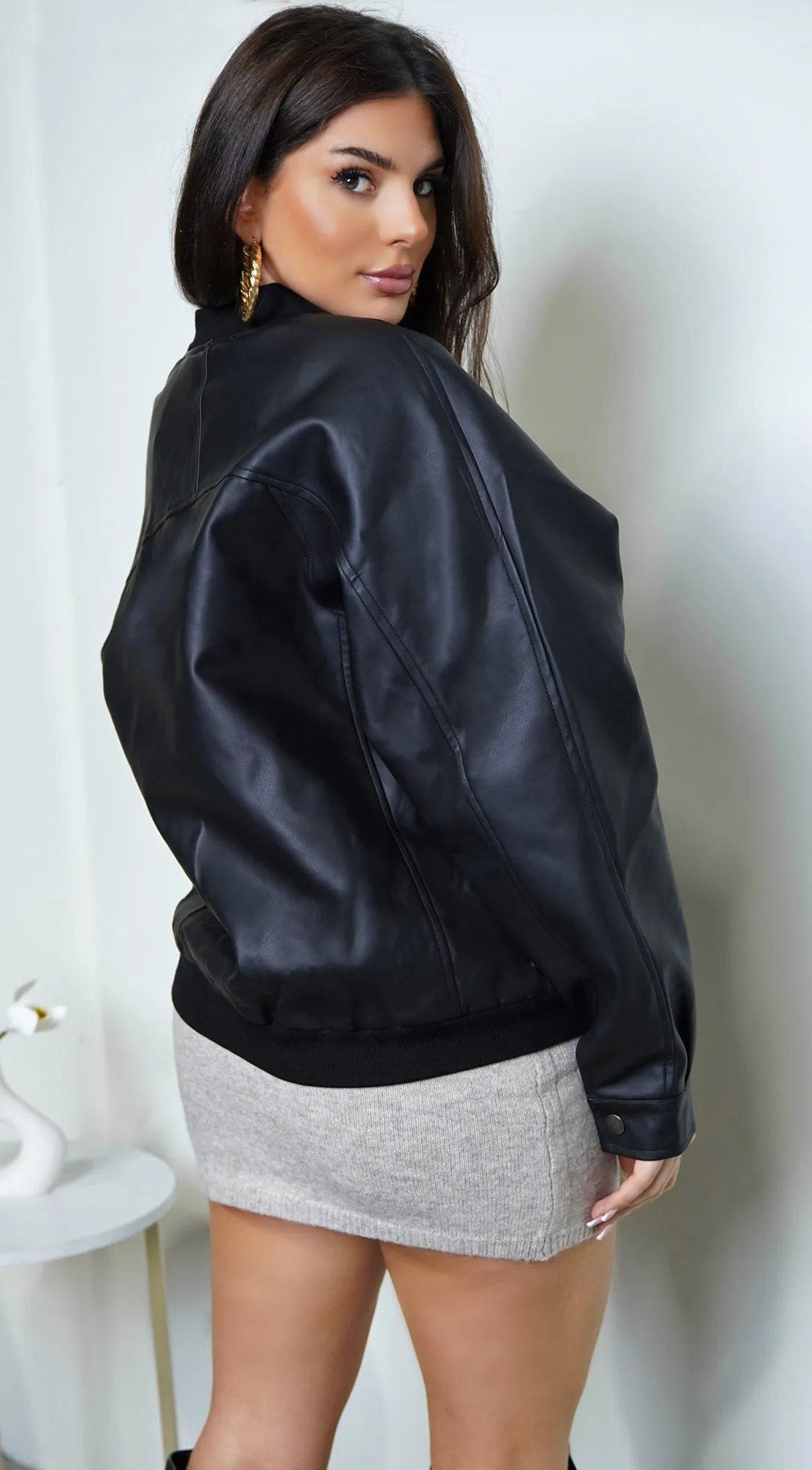 Jolie Bomber Jacket - Black