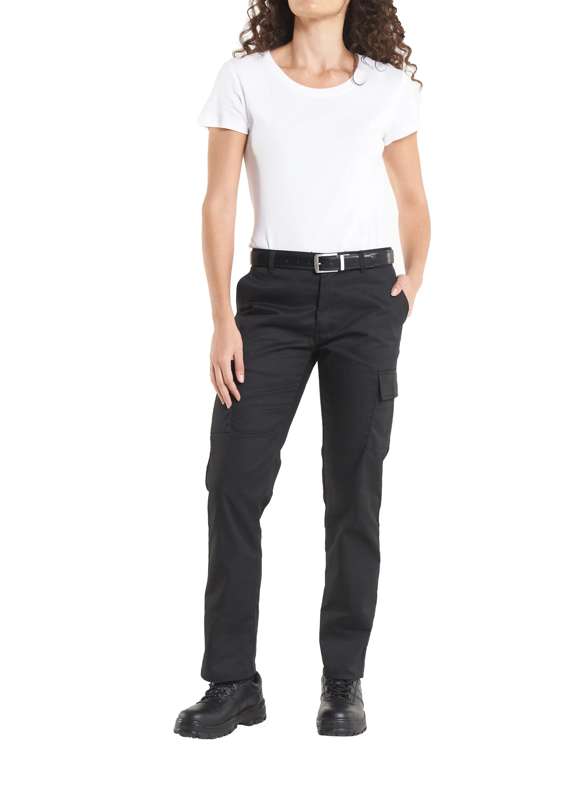 Ladies Cargo Trousers | Black