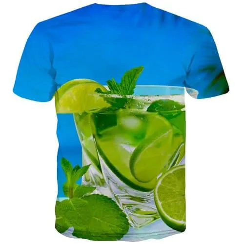 Lemon T shirts Men Water T shirts Funny Harajuku T-shirts 3d Street Shirt Print Leisure Tshirts Novelty Short Sleeve Full Print