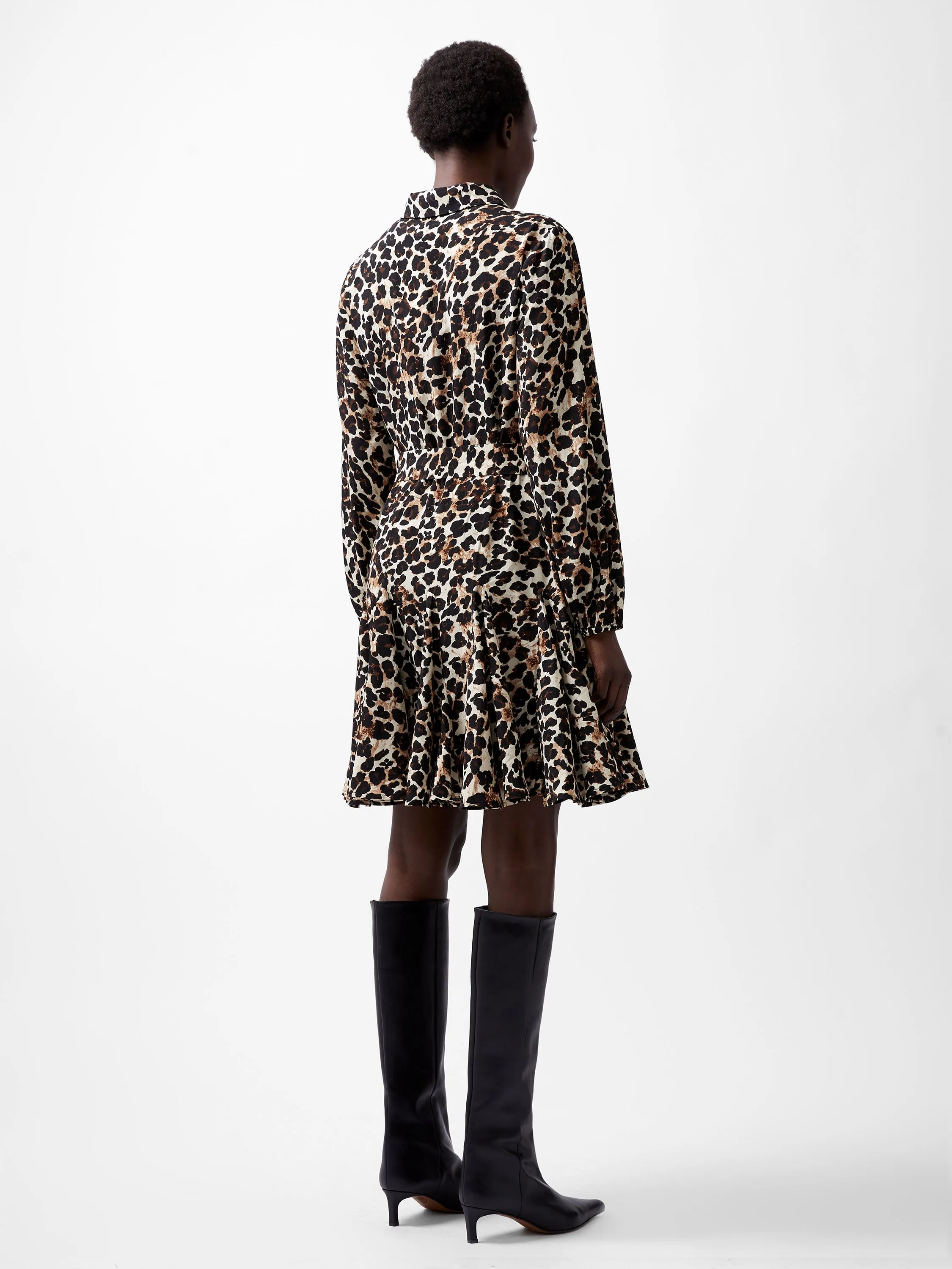 Leopard Print Swing Dress