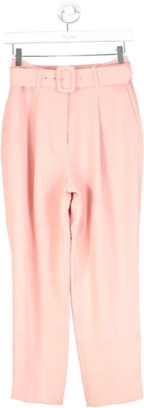 LK Bennett Pink Tabitha Belted Trousers UK 6