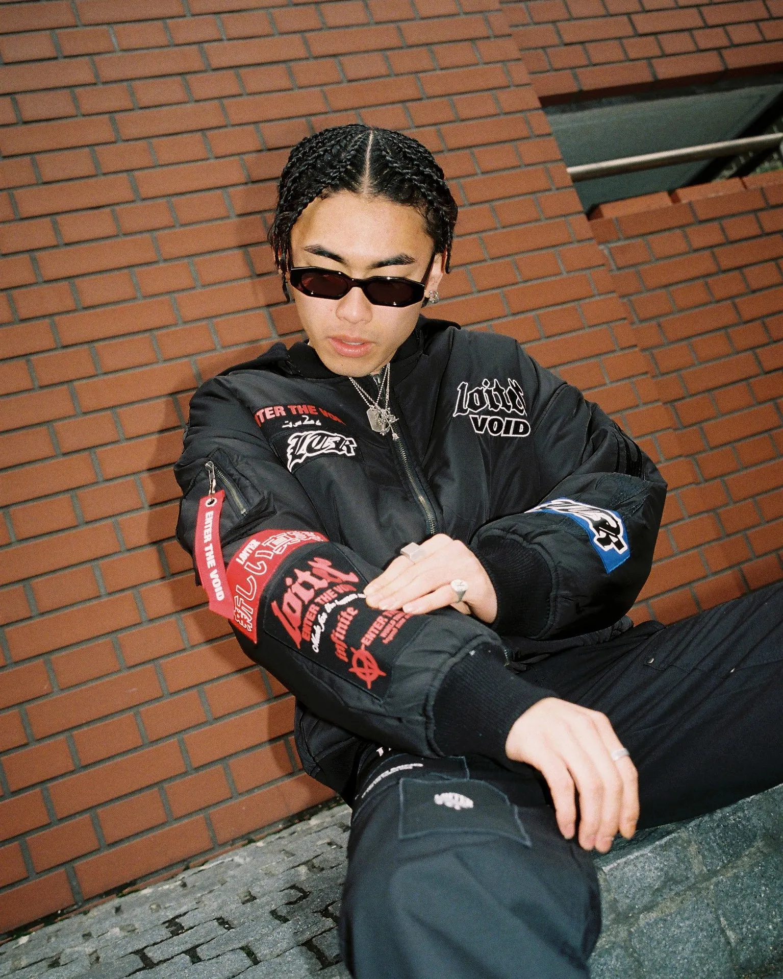 Loiter Void Bomber Jacket Black