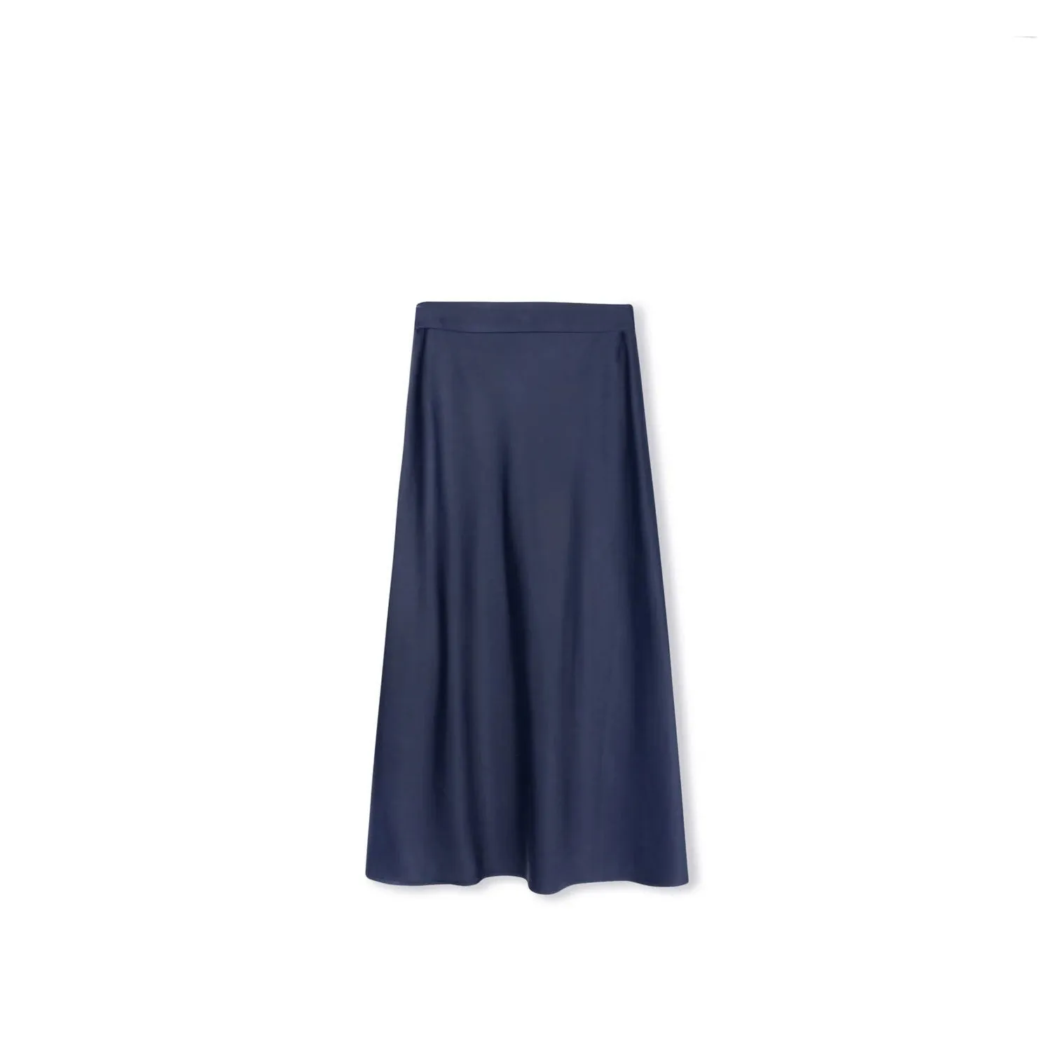 Mallory and Merlot  Navy A-line Slip Midi Skirt