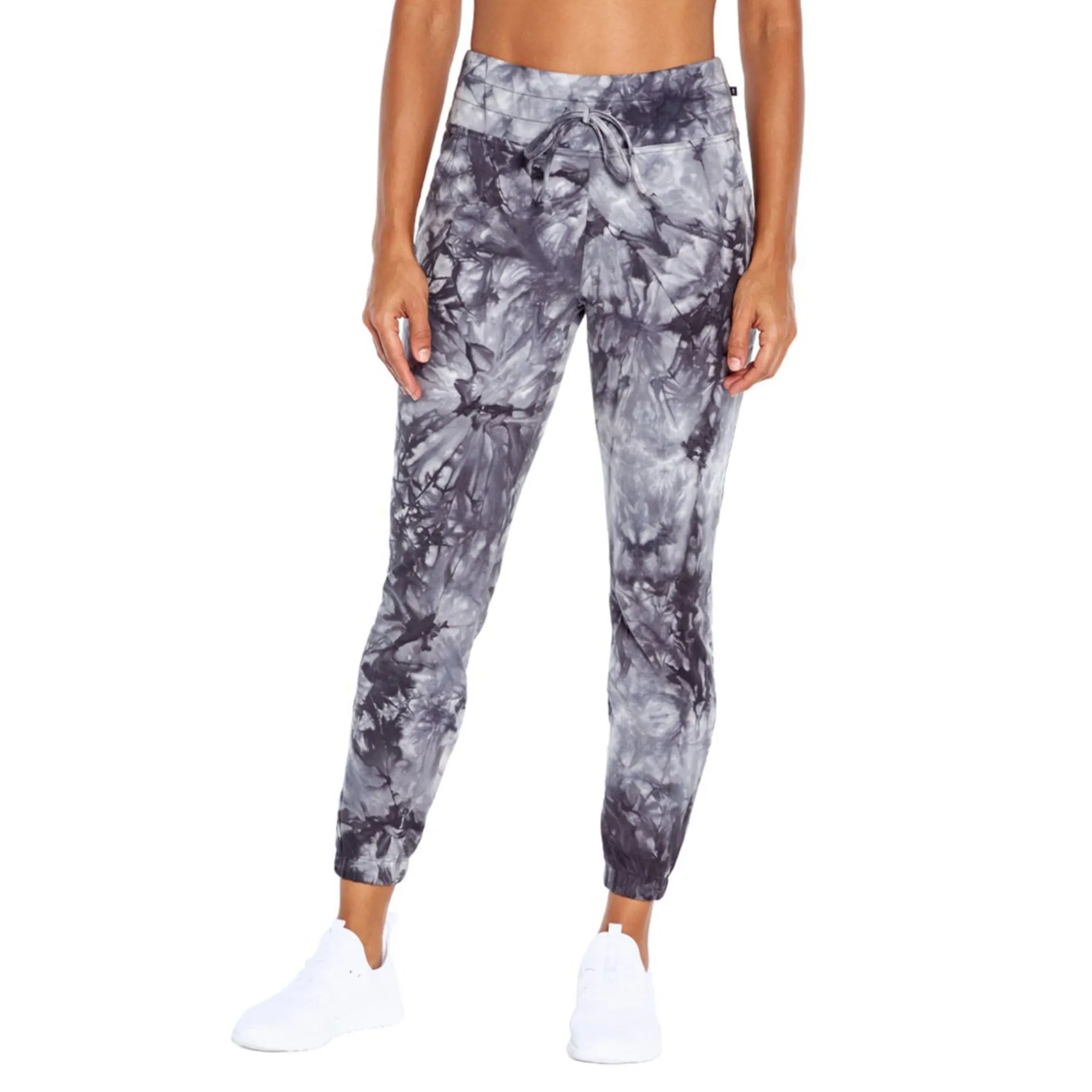 Marica Women's Maxine Marble Print Cotton Blend Athletic Pants Joggers