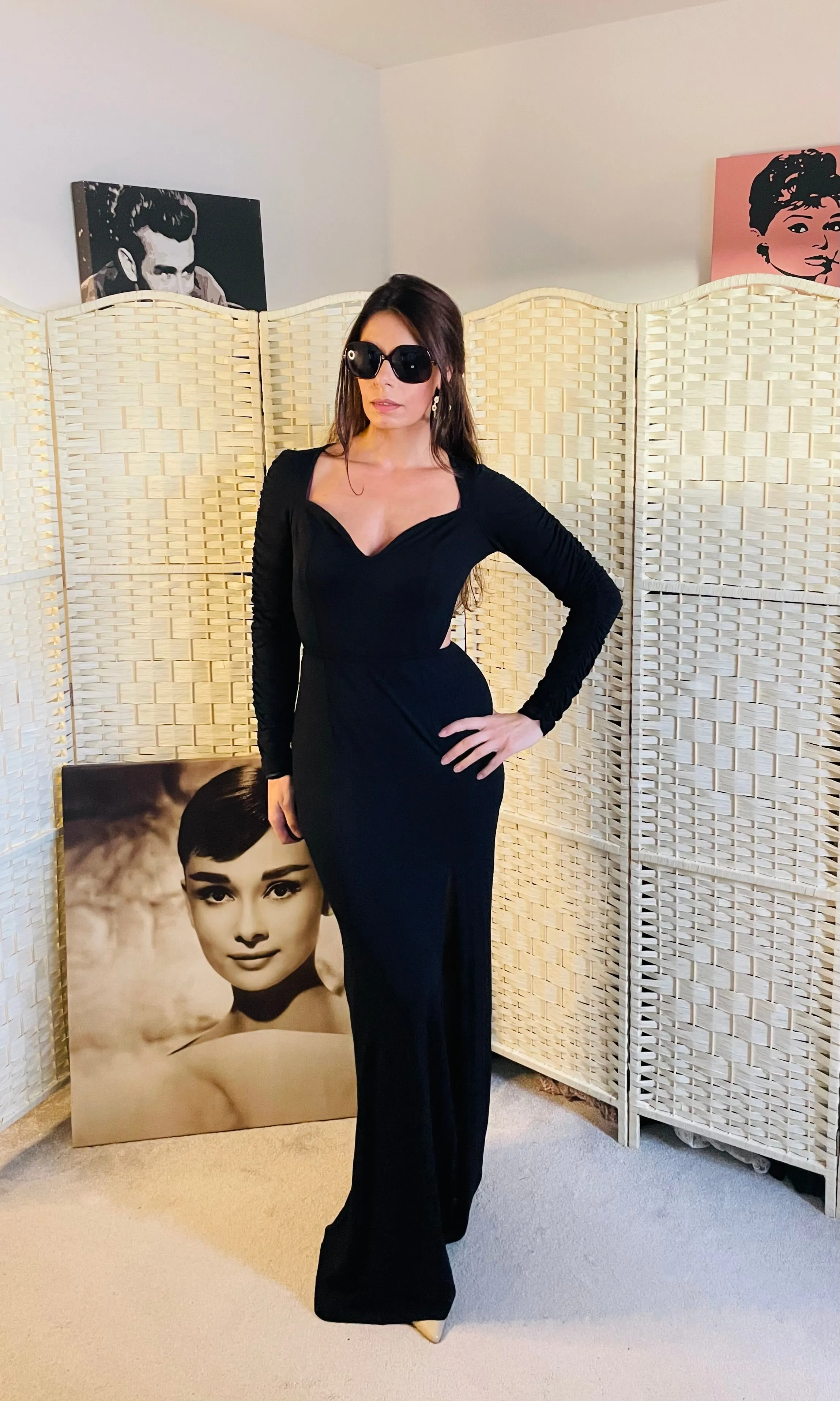 Maxi Black Cocktail Dress