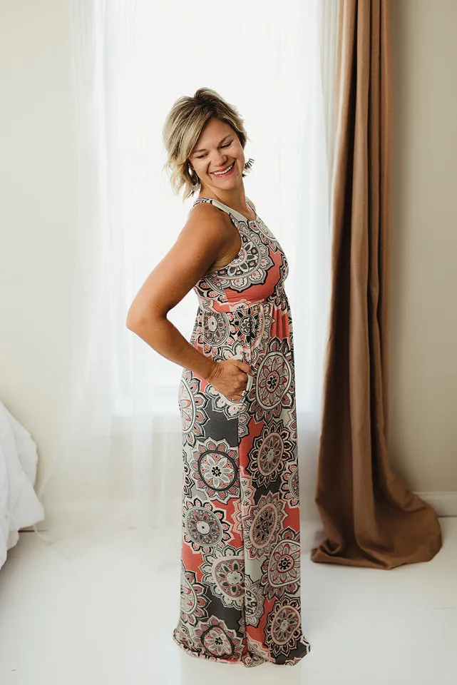 Medallion Maxi Dress