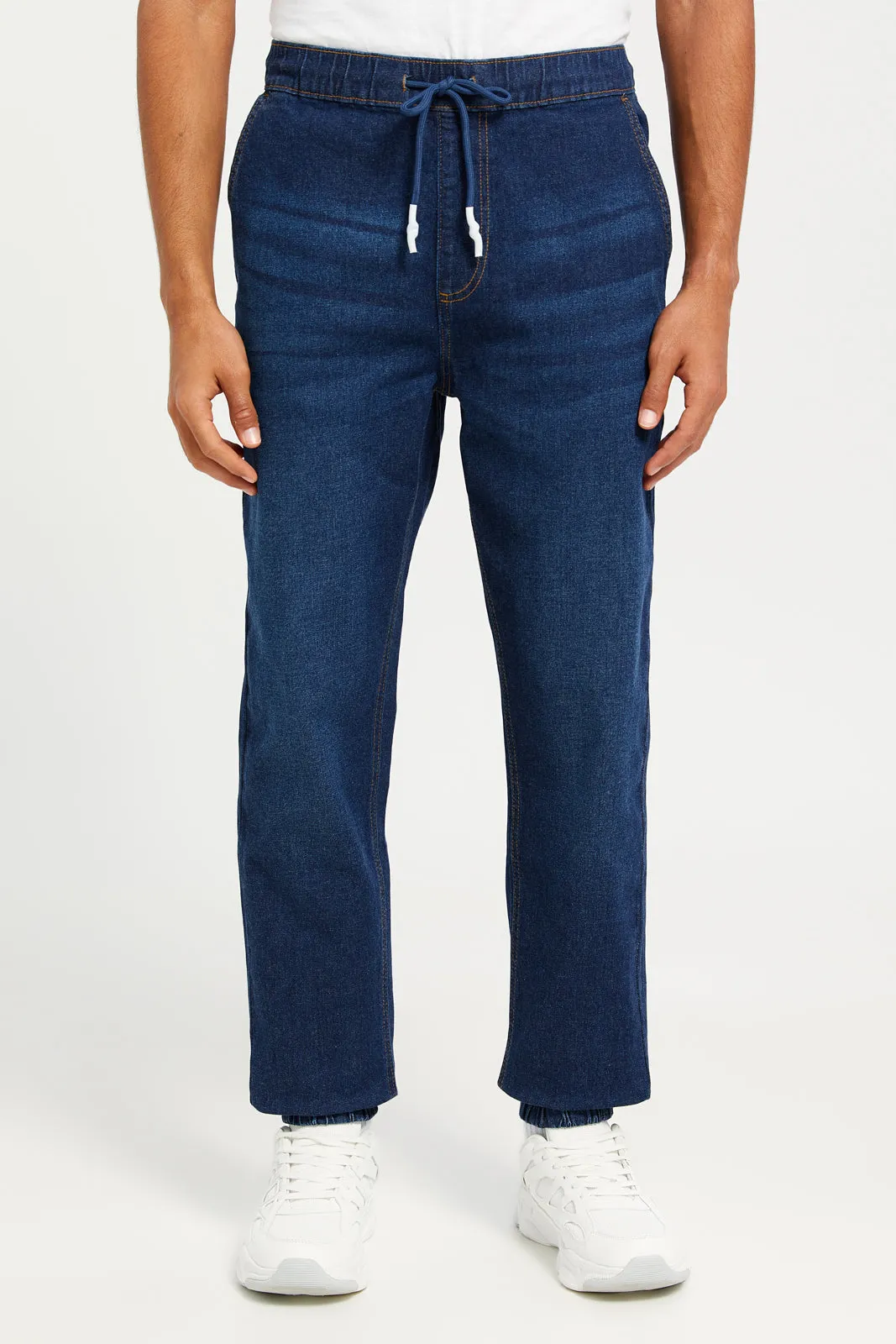 Men Indigo Denim Joggers