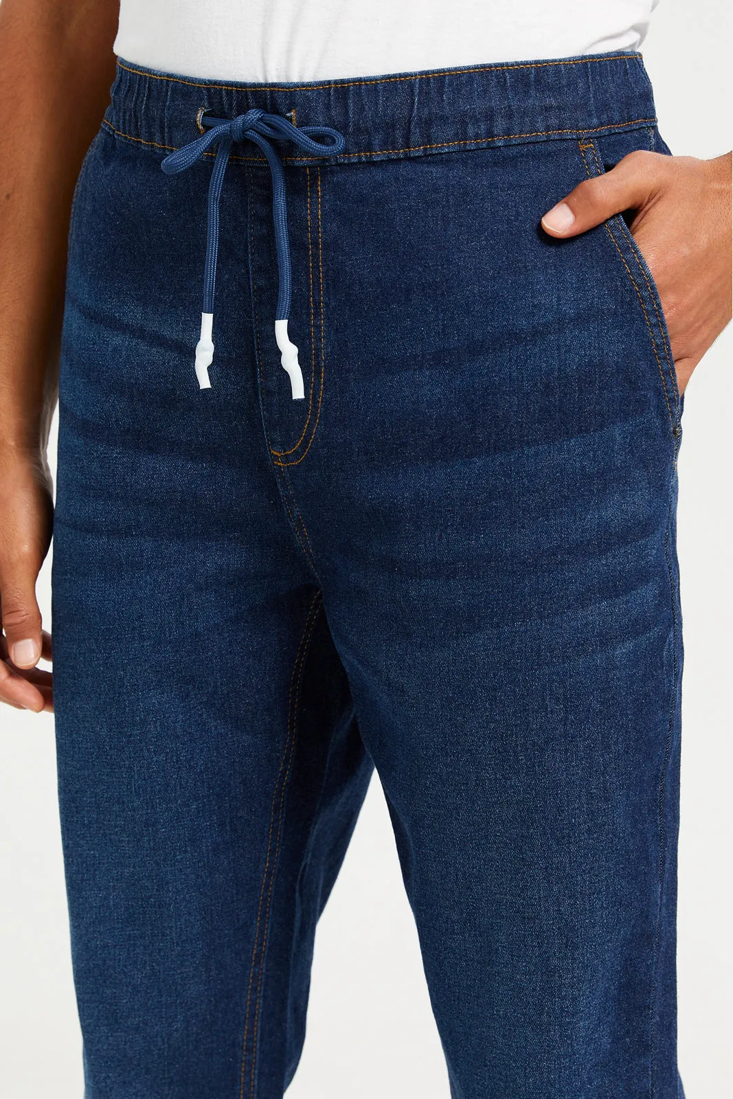 Men Indigo Denim Joggers