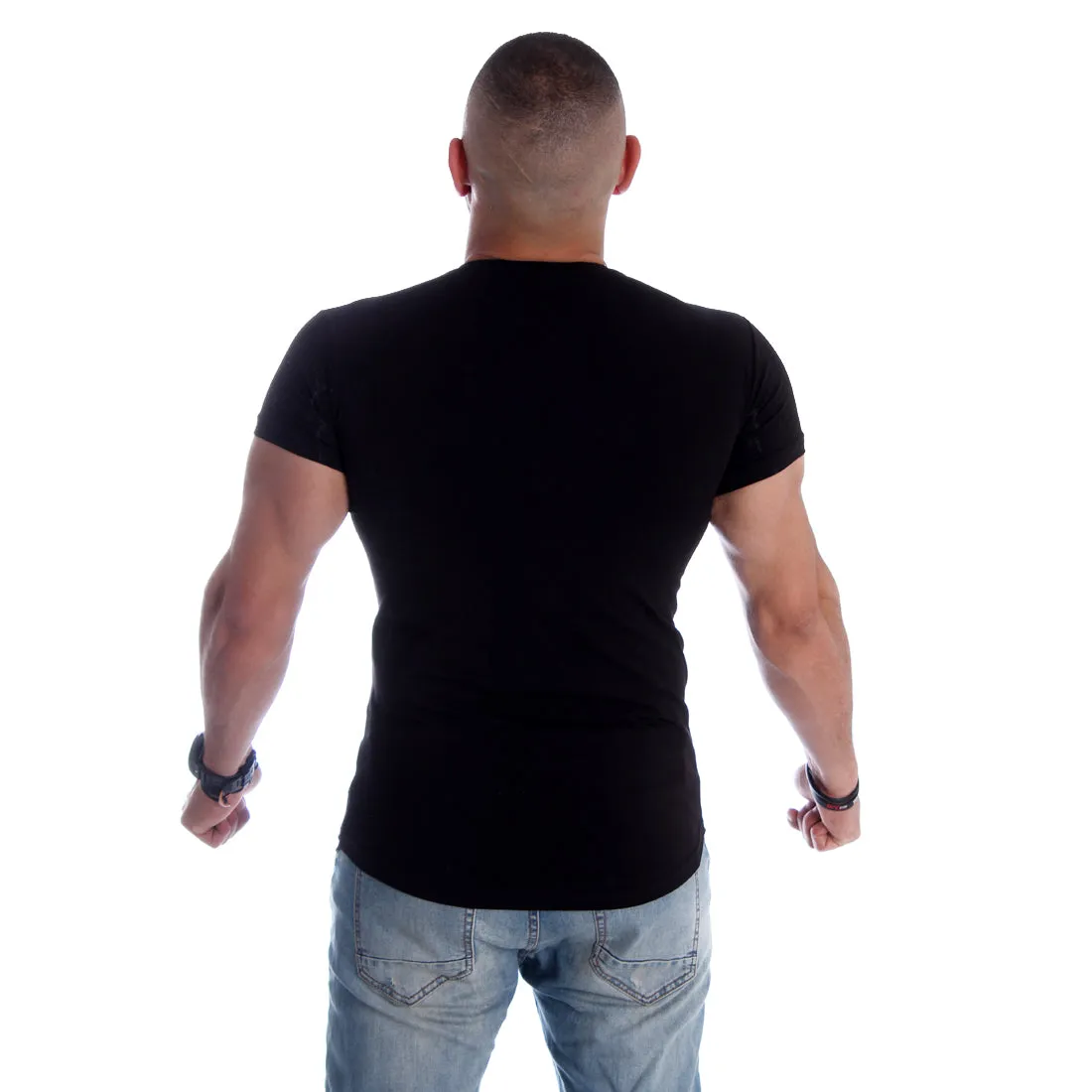 Men T-shirt- black / made in Turkey -3359