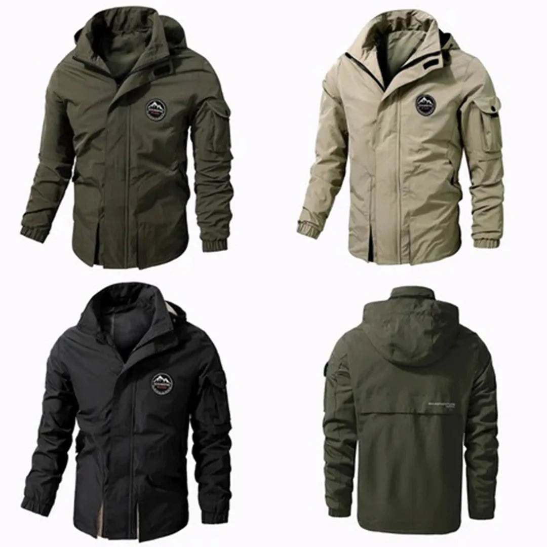 Men's Hooded Waterproof Bomber Jacket