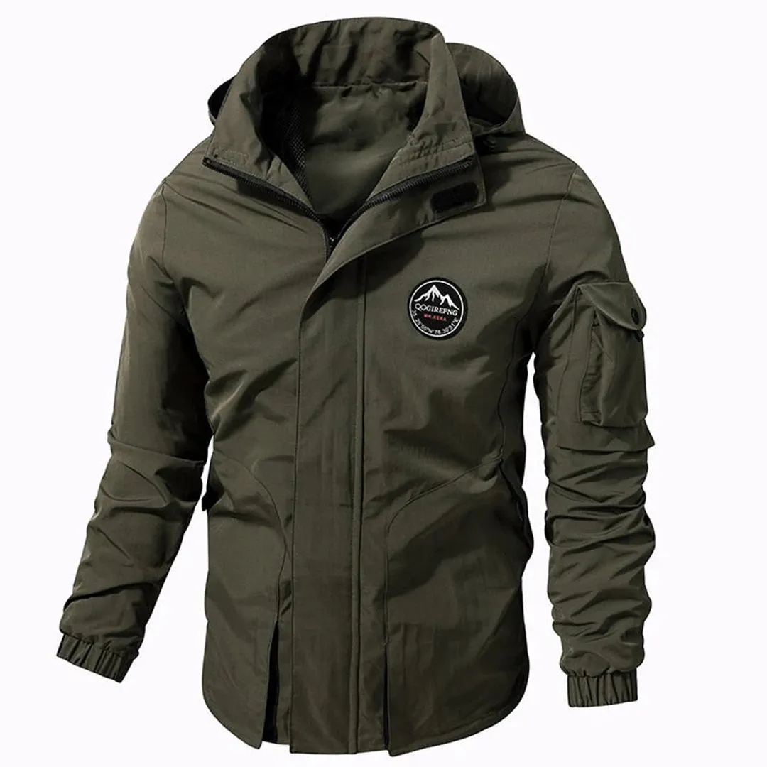 Men's Hooded Waterproof Bomber Jacket