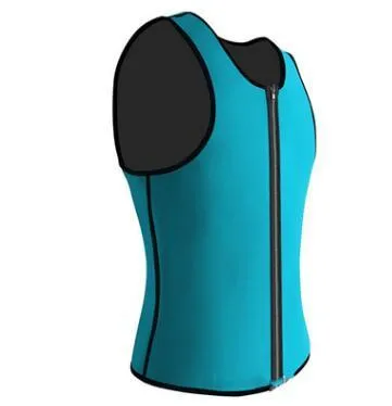 Men's Rubber Sports Vest Corset - Slimming & Fitness Compression Tank