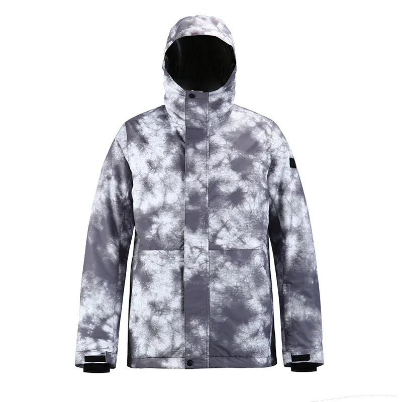 Men's SMN Winter Mountain Snowflake Freestyle Ski Snowboard Jacket