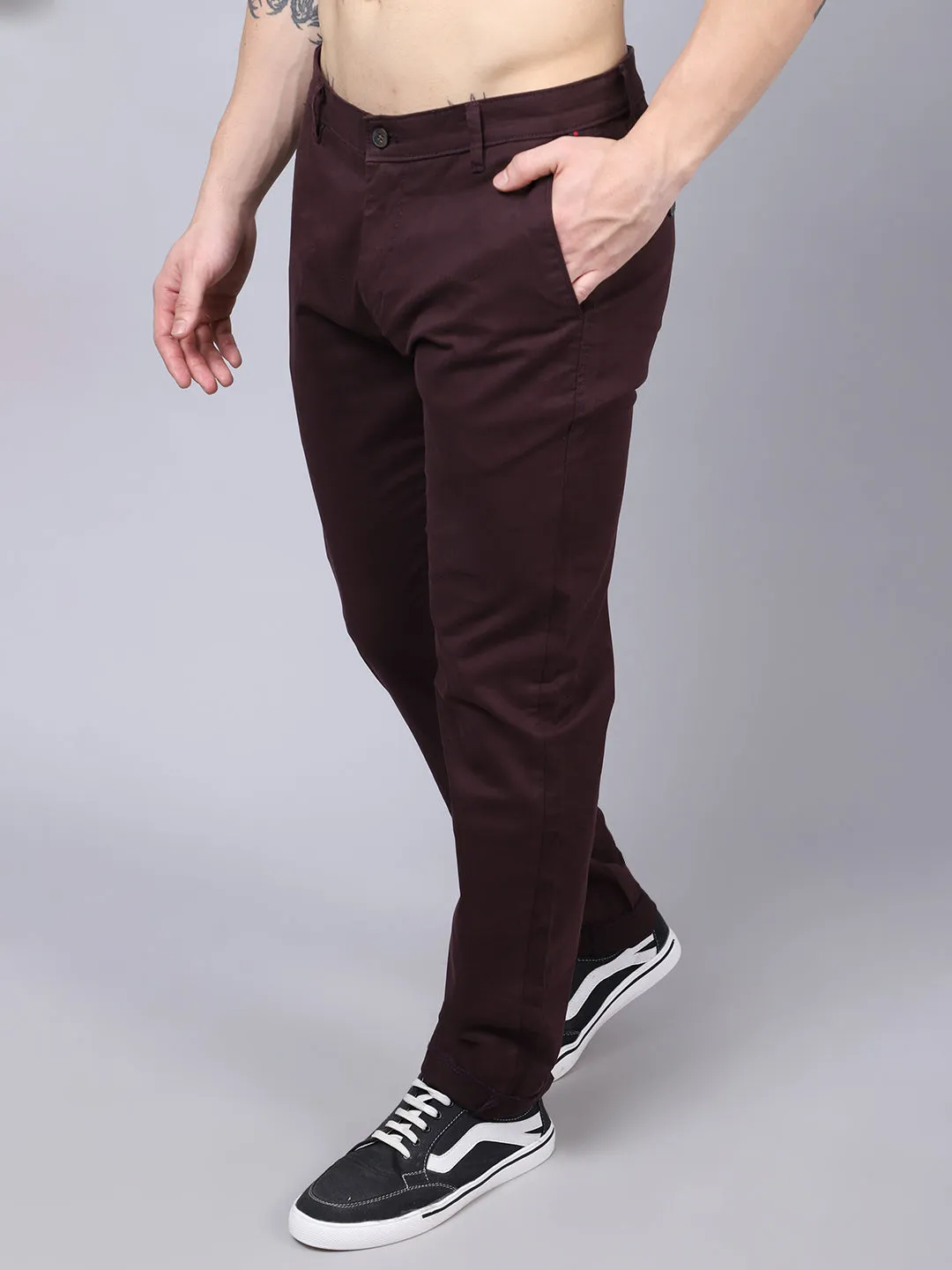 Mens Wine Trouser