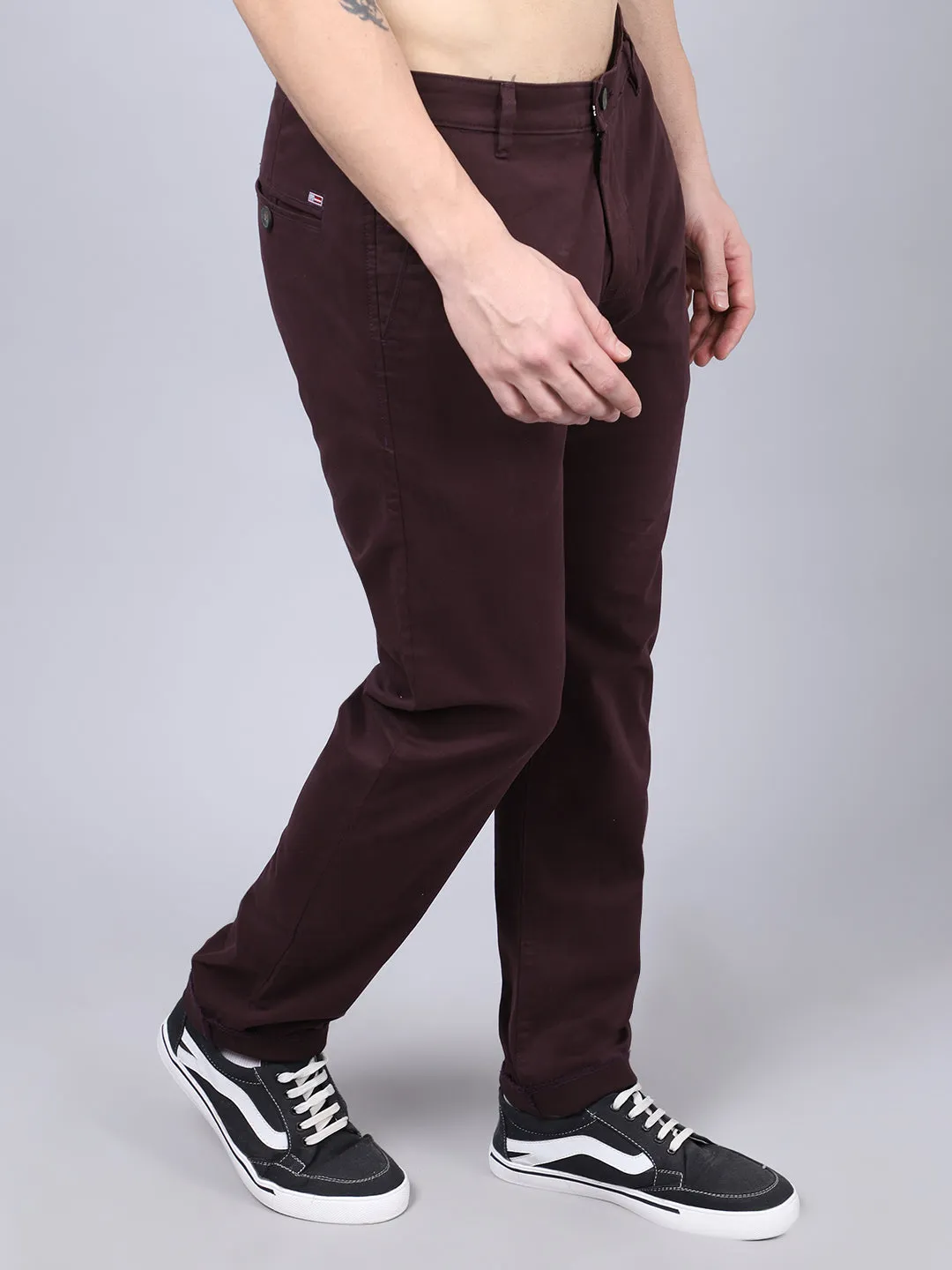 Mens Wine Trouser