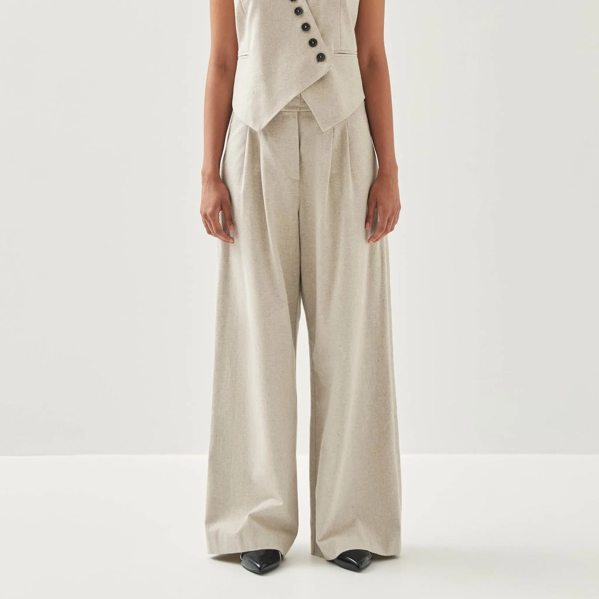 Meran Cream Trousers