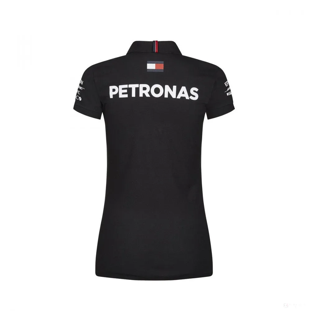 Mercedes Womens Polo, Team, Black, 2019