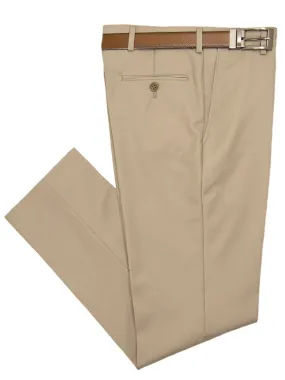 Micheal Kors 26544 Boy's Dress Pants - Solid Gab - Tan