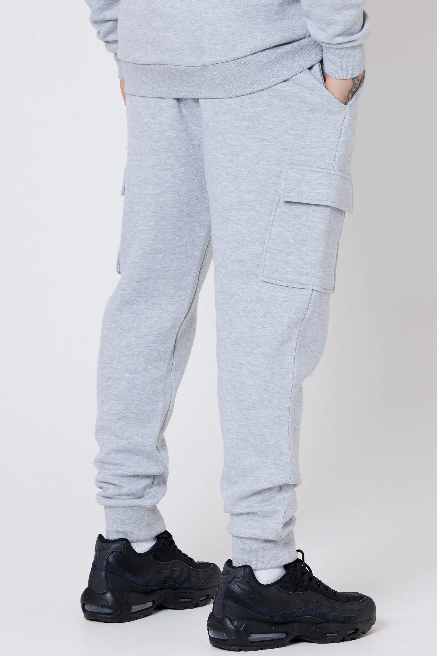 Middleton Cargo Joggers - Grey Marl