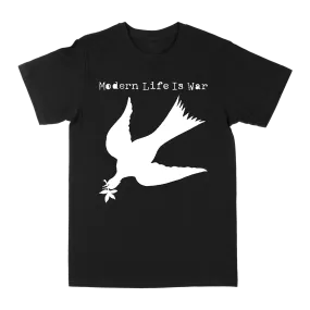 Modern Life Is War "Fallen Dove: White" Black T-Shirt