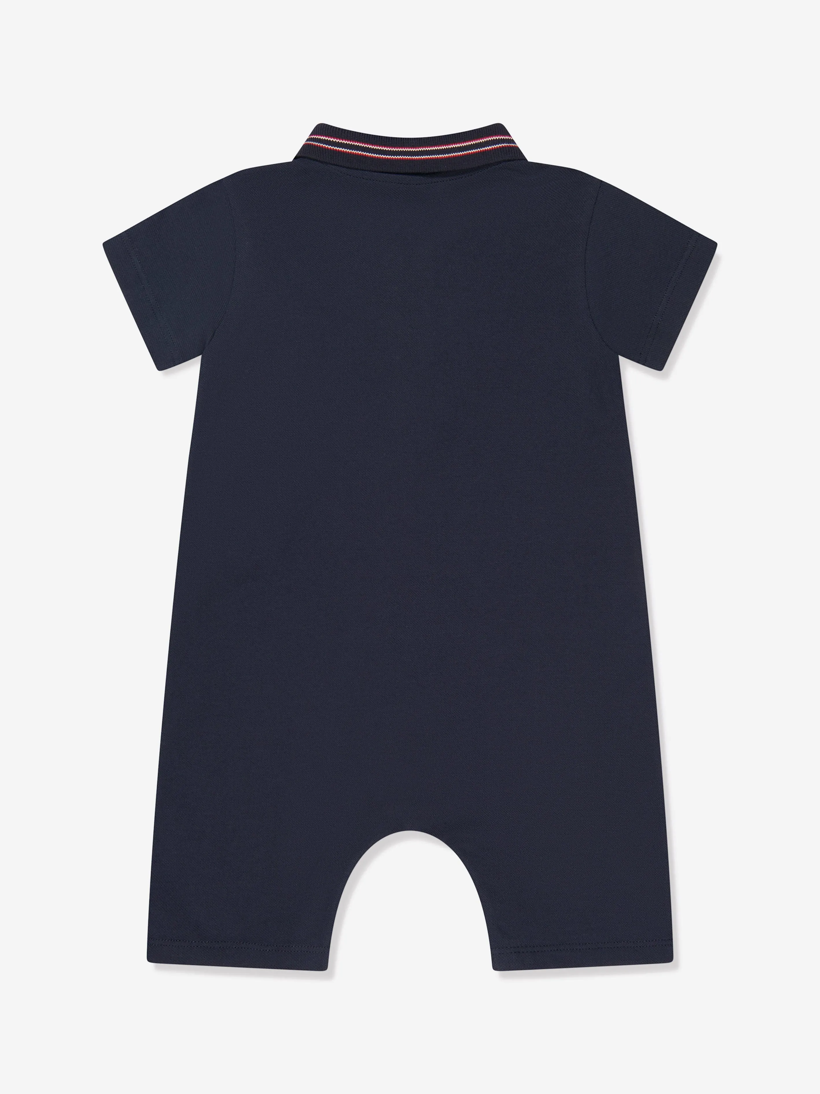 Moncler Enfant Baby Boys Polo Romper in Navy