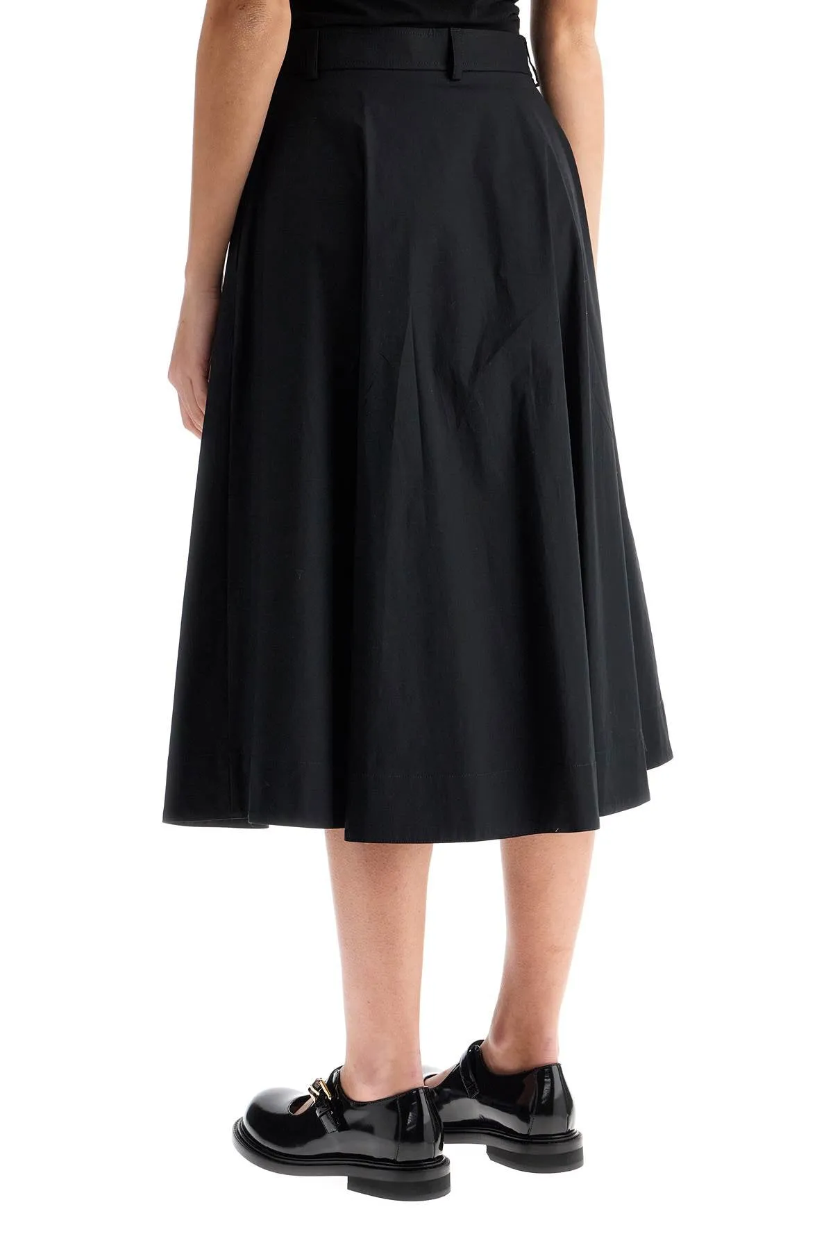 Moschino Poplin Skirt With Buttons