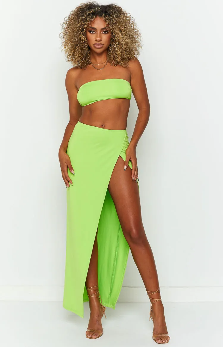 Murphy Lime Bandeau Top