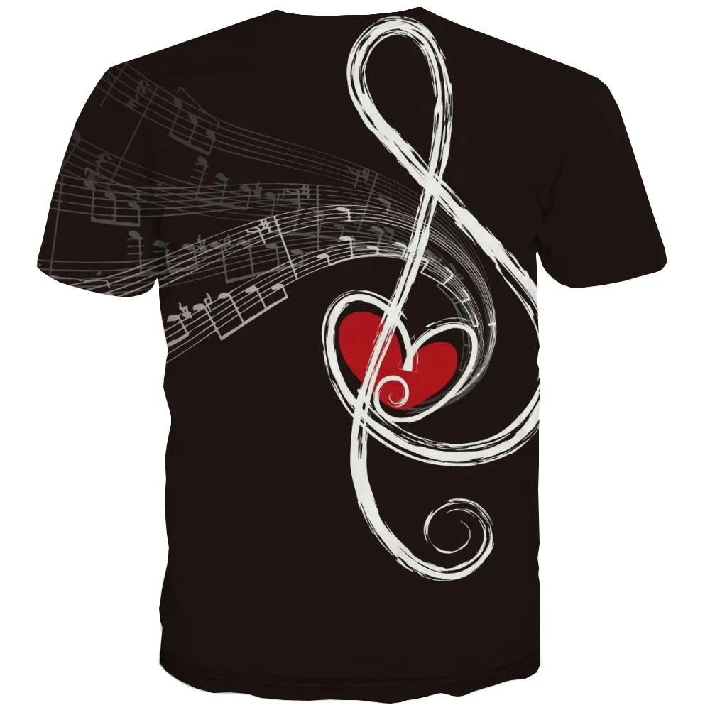 Music T-shirt Men Instrument Tshirts Casual Retro Tshirts Cool Electronic T-shirts 3d