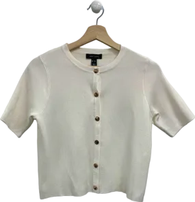 New Look Cream Button-Up Cardigan UK 8