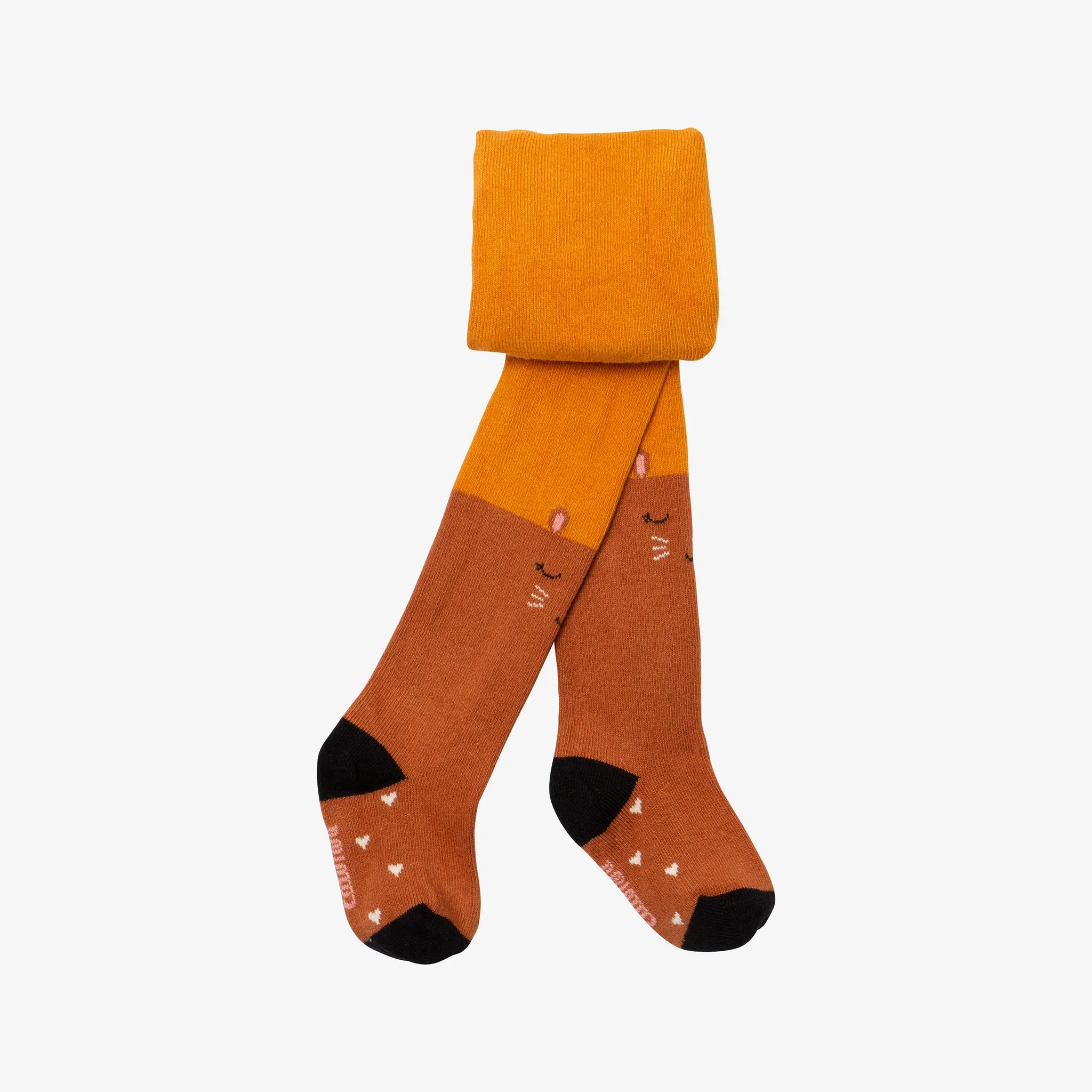 Newborn girl caramel tights