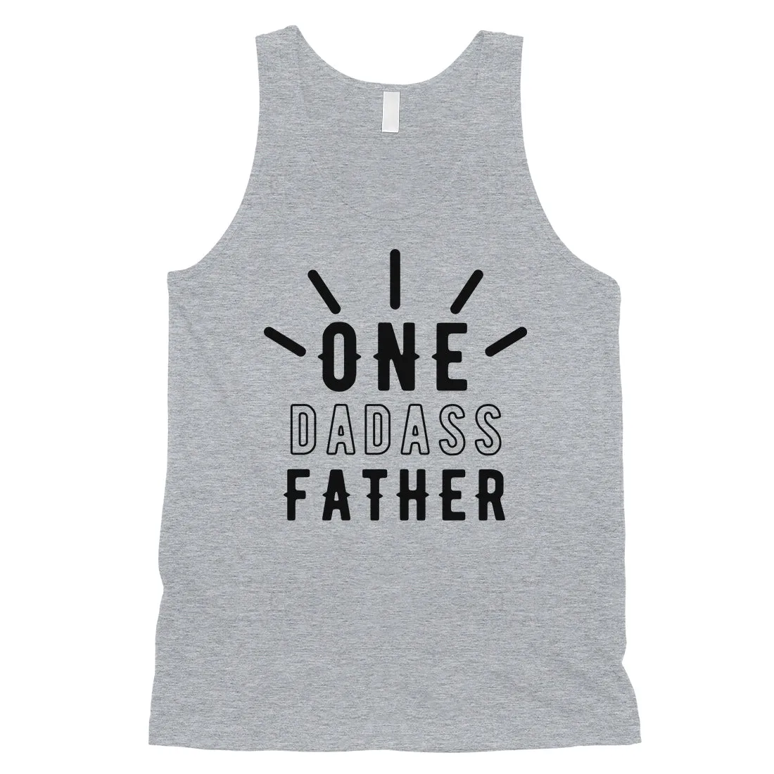 One Dadass Father Mens Brilliant Funny Workout Sleeveless Top Gift