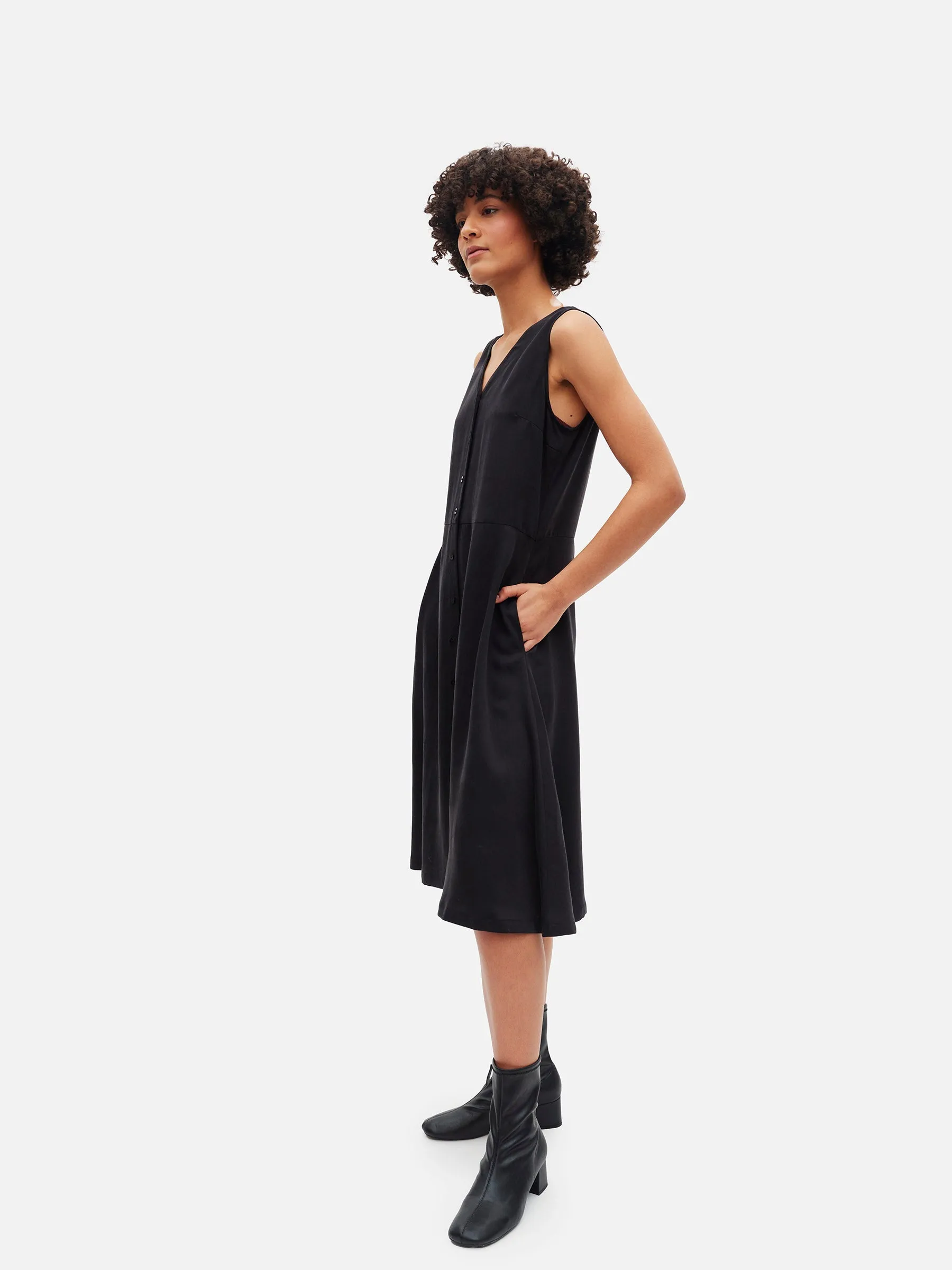 Papu V-Neck Dress Black