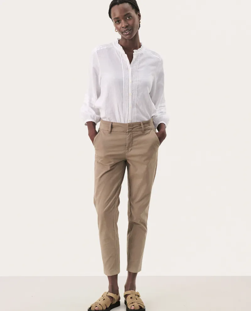 Part Two Soffys Desert Taupe Chino Trousers