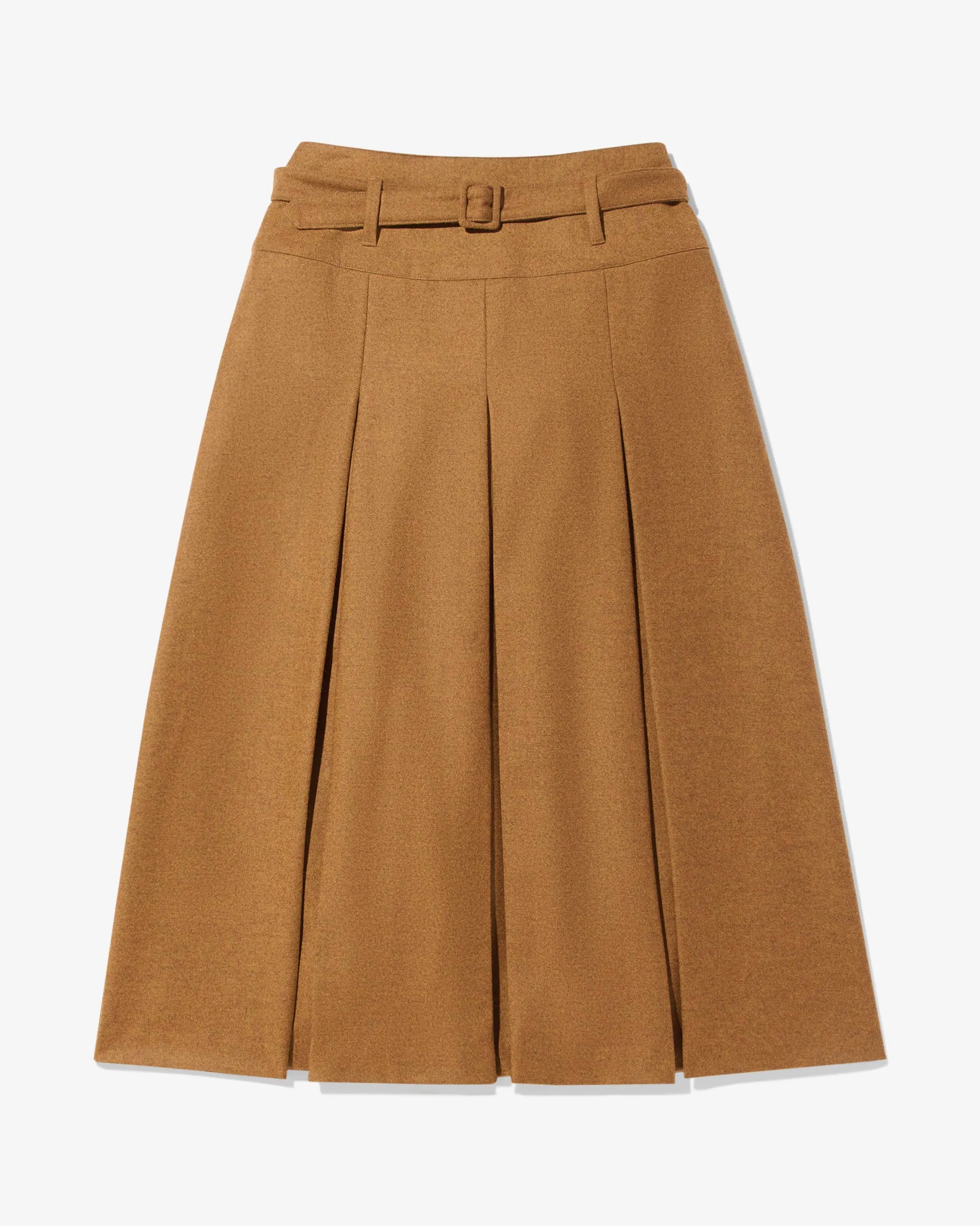 Pleated Wool Skirt