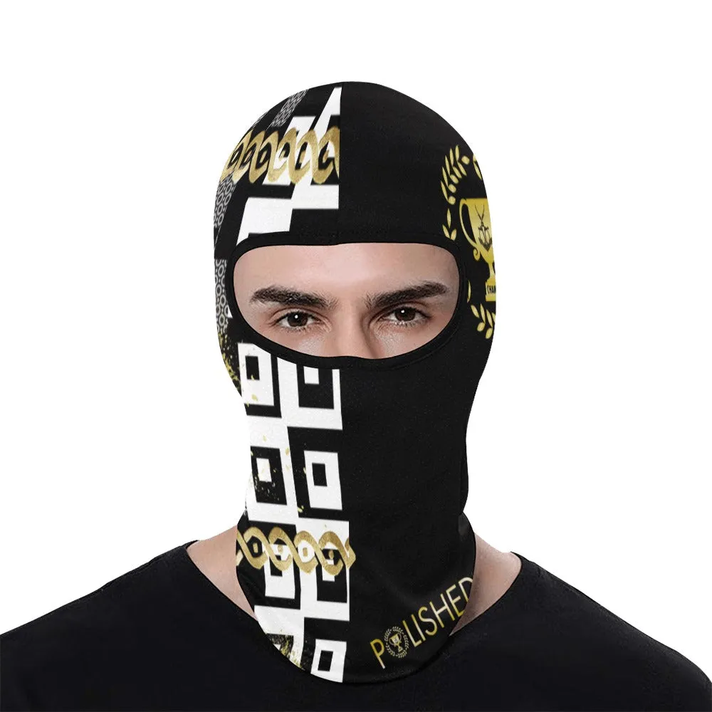 Polished Punteggiato Printed Balaclava