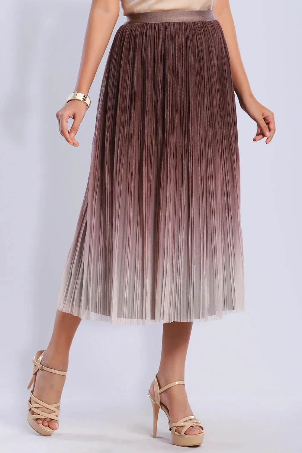 Premium Pleated Ombre Skirt