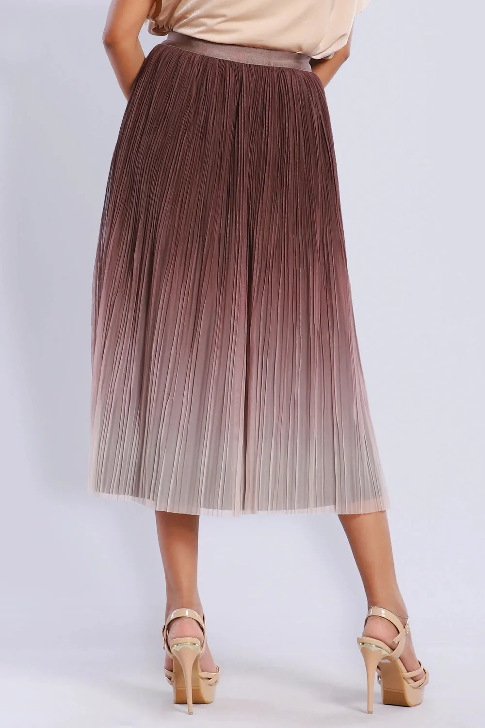 Premium Pleated Ombre Skirt