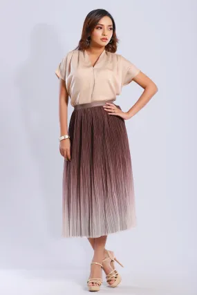 Premium Pleated Ombre Skirt