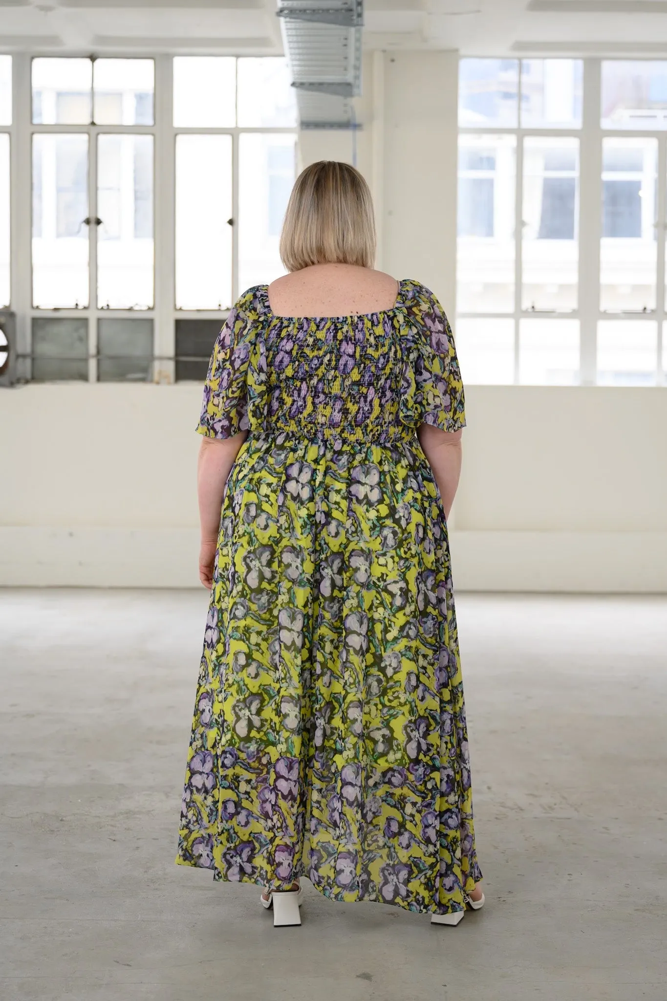 Priscilla Maxi Dress - Neon Floral