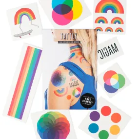 Rainbow Set Temporary Tattoos by Tattly