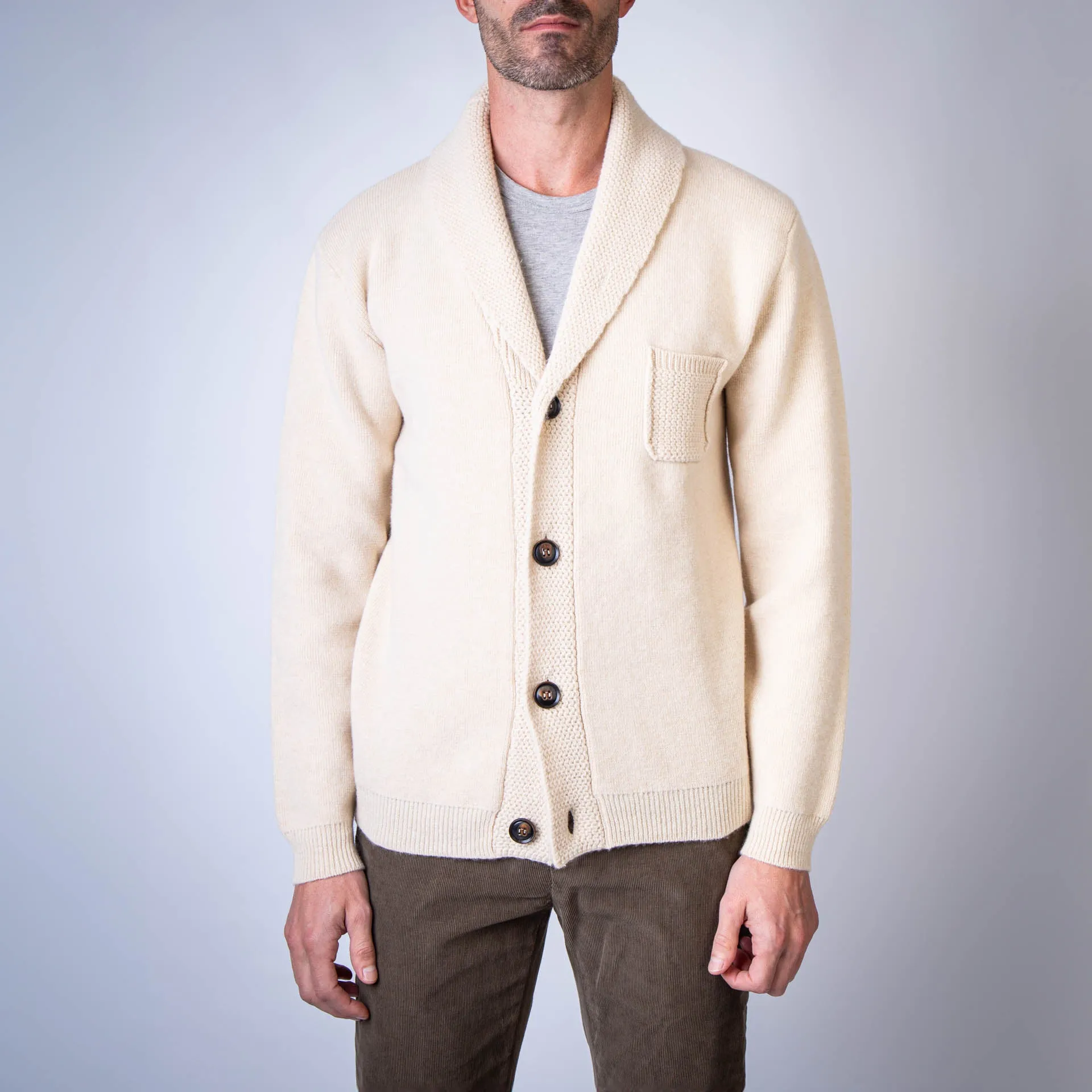 RAKKI CARDIGAN TIMELESS AVORIO