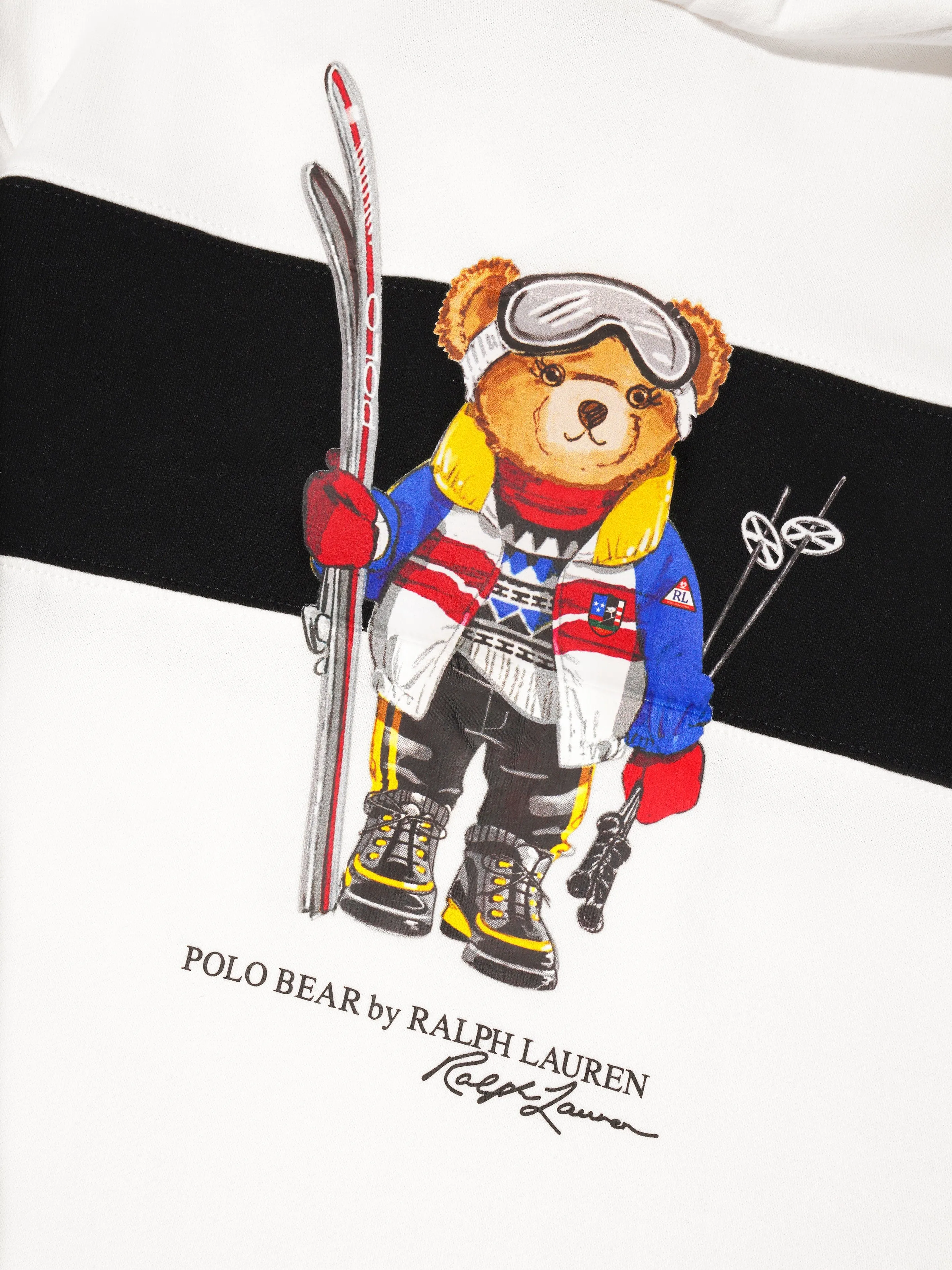 Ralph Lauren Girls Ski Bear Hooded Sweater Dress