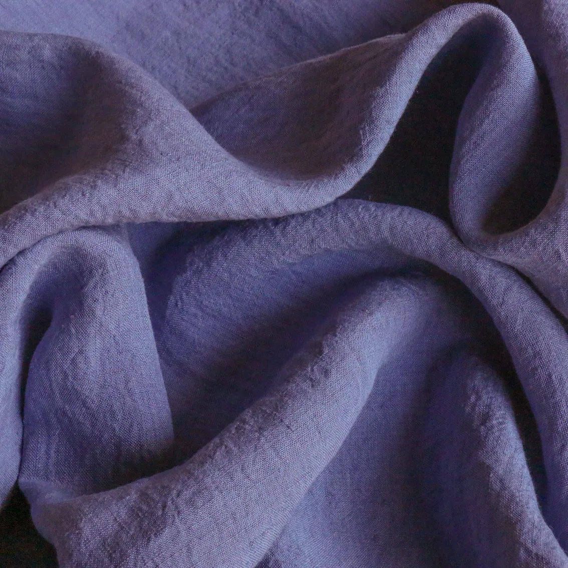 Remnant of Ellie Wisteria Blue Yarn Dyed Linen