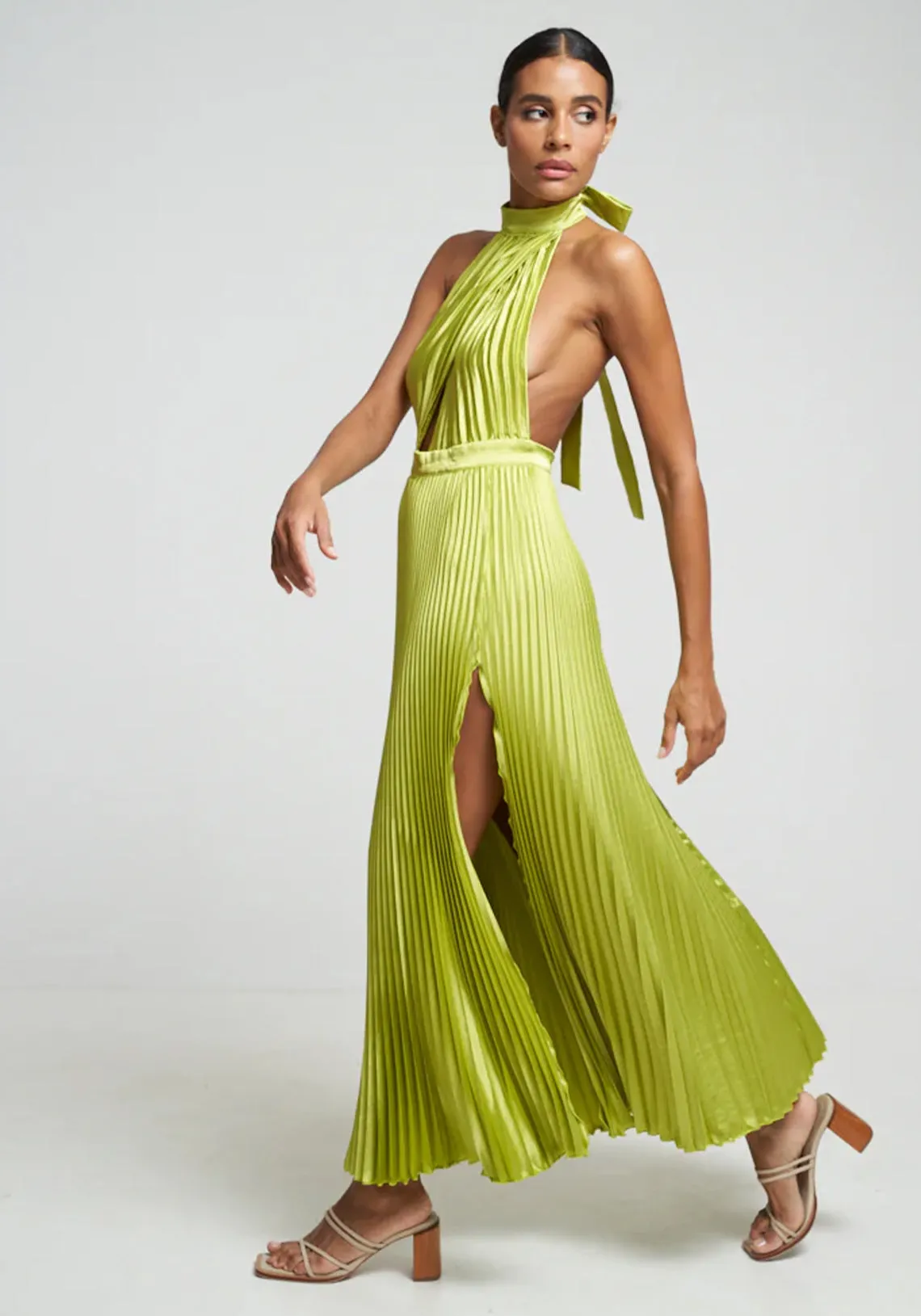 RENAISSANCE SPLIT GOWN MOJITO