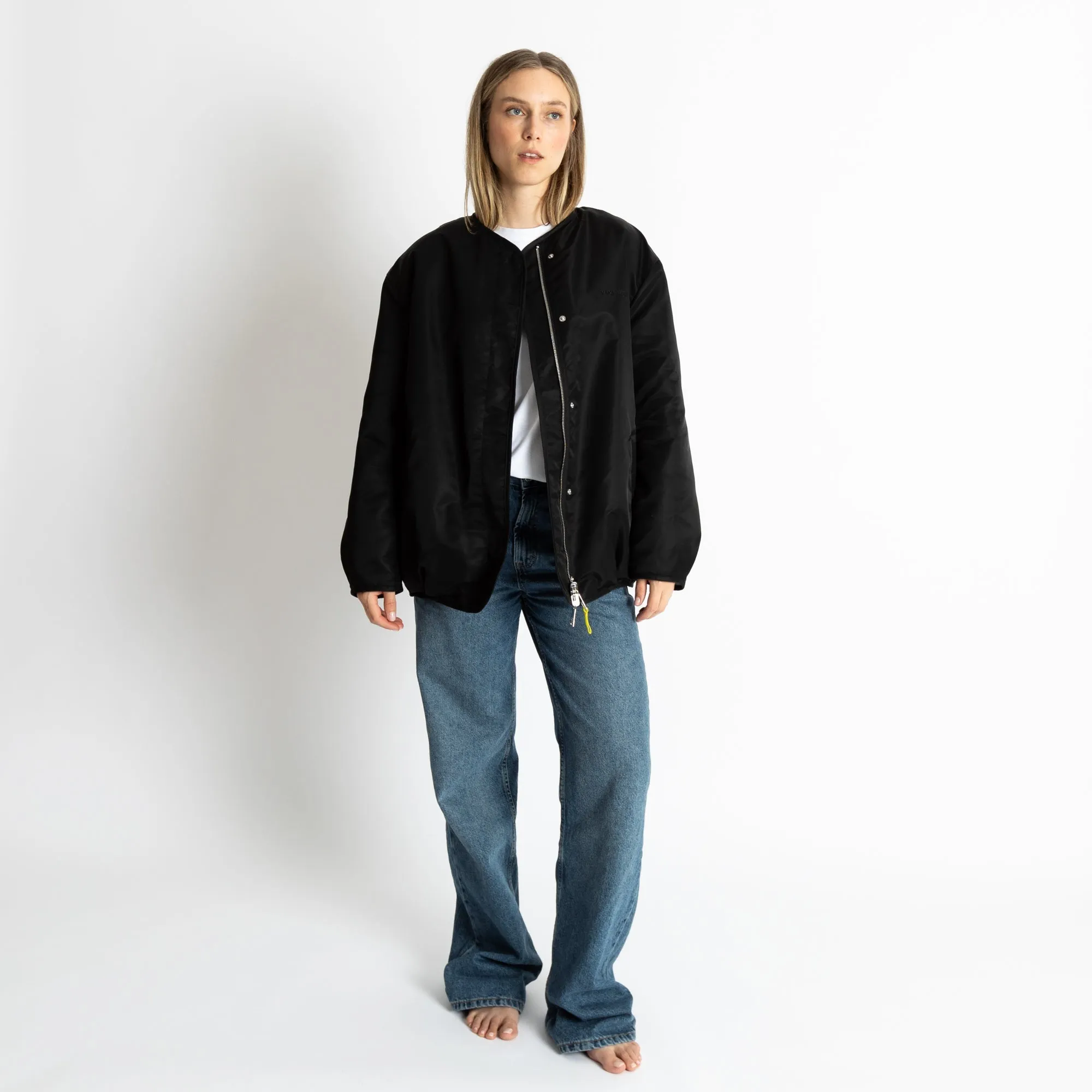 Reversible Bomber Jacket - black/leo black-sand